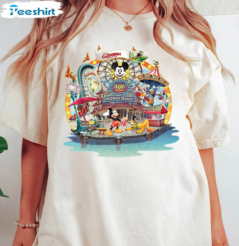 Disneyland California Adventure Funny Shirt, Vintage Disney Unisex Hoodie Short Sleeve
