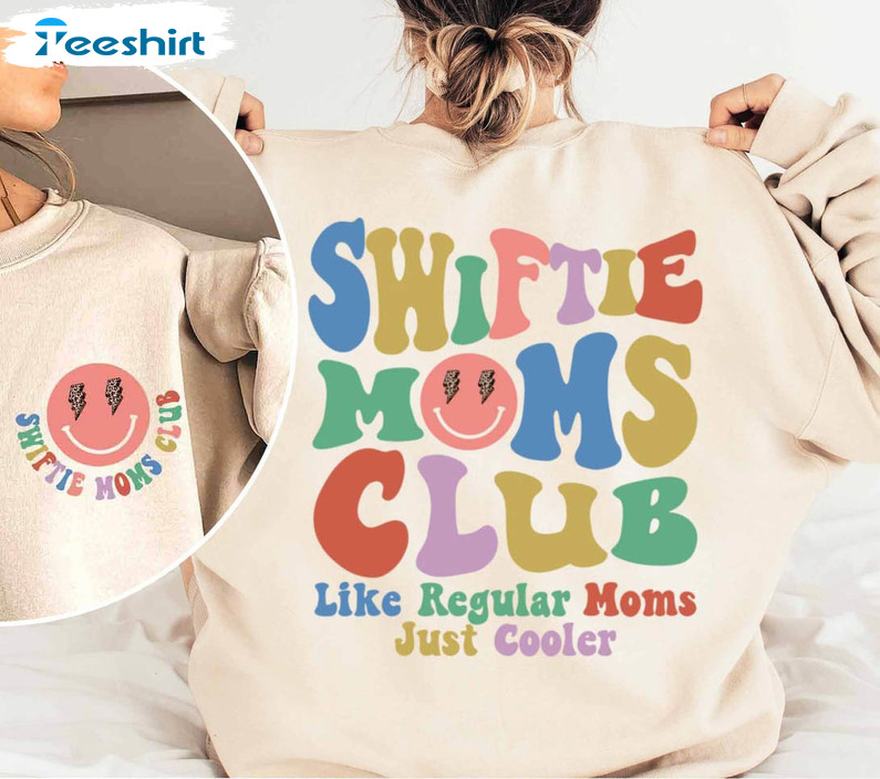 Swiftie Moms Club Sweatshirt, Colorful Mom Unisex Hoodie Crewneck