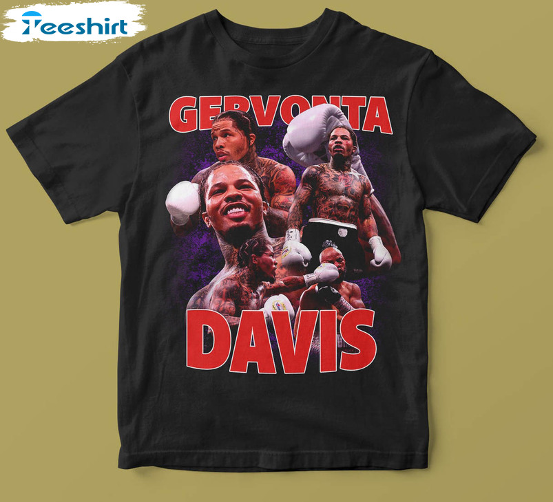 Vintage Gervonta Davis Shirt, Boxing Sweatshirt Short Sleeve