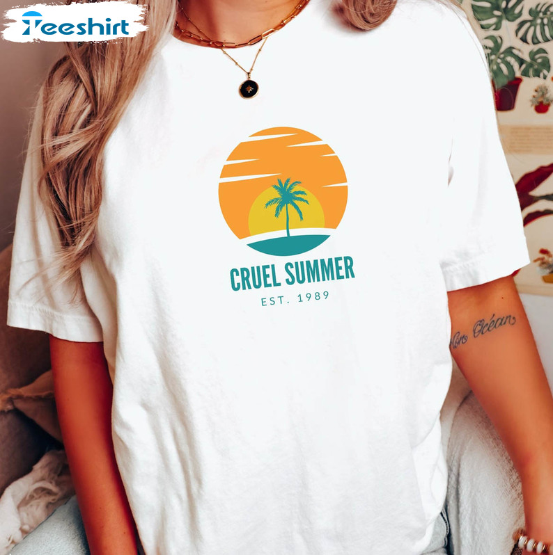 Cruel Summer Shirt , Eras Album Lyrics Long Sleeve Unisex Hoodie