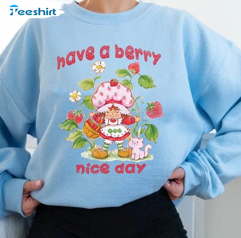 Have A Berry Nice Day Vintage Shirt, Strawberry Unisex T-shirt Short Sleeve