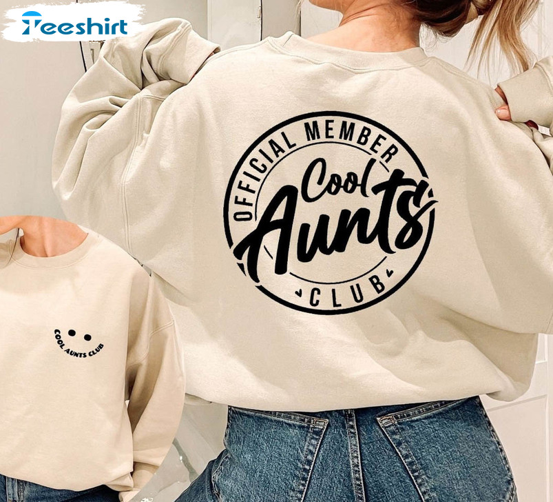 Cool Aunts Club Vintage Shirt, Auntie Trendy Short Sleeve Tee Tops