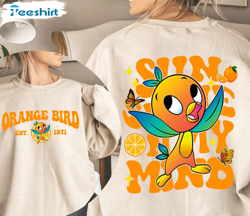 Epcot Orange Bird Shirt, Sunshine On My Mind Flower And Garden Festival 2023 Unisex Hoodie Sweater