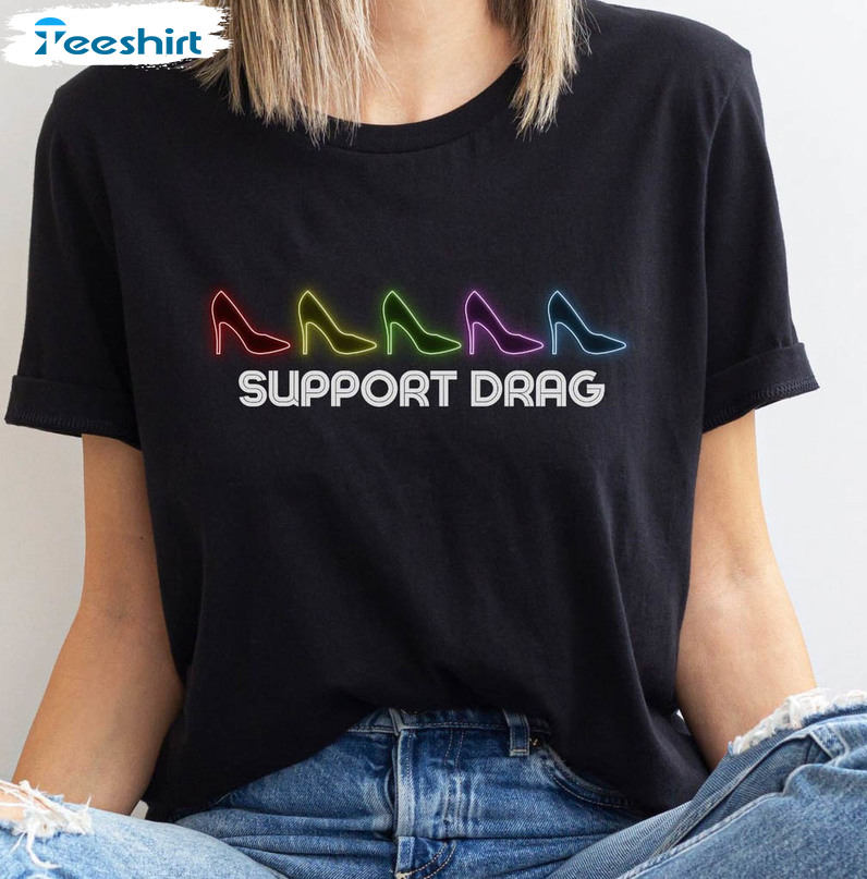 Support Drag Shows Shirt, Drag In Tennessee Short Sleeve Unisex Hoodie