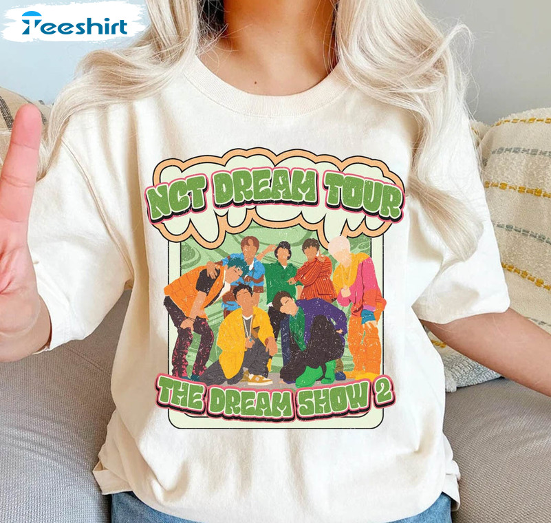 Retro Y2k Nct Dream Shirt, Nct Dream Show Tour Sweatshirt Long Sleeve