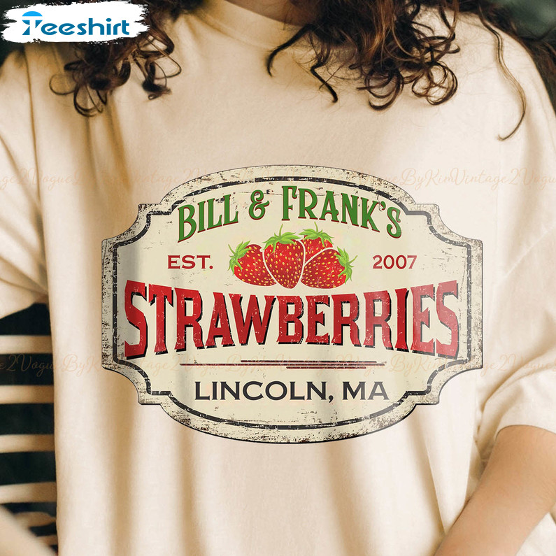 Bill And Frank Strawberry Cute Shirt, The Last Of Us Unisex Hoodie Long Sleeve