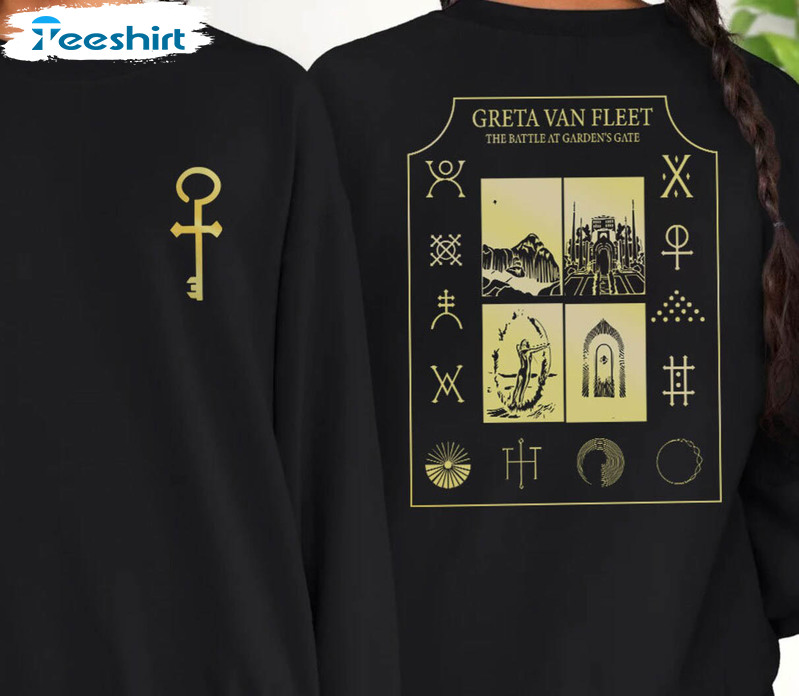 Greta Van Fleet Shirt, The Battle At Garden Unisex Hoodie Sweater