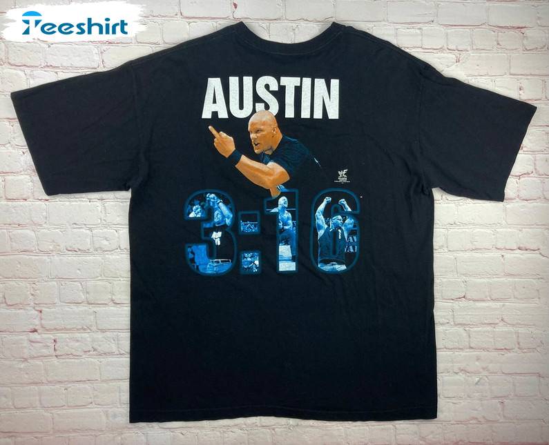 Vintage Stone Cold Steve Austin Shirt, Steve Austin 3 16 Long Sleeve Sweatshirt