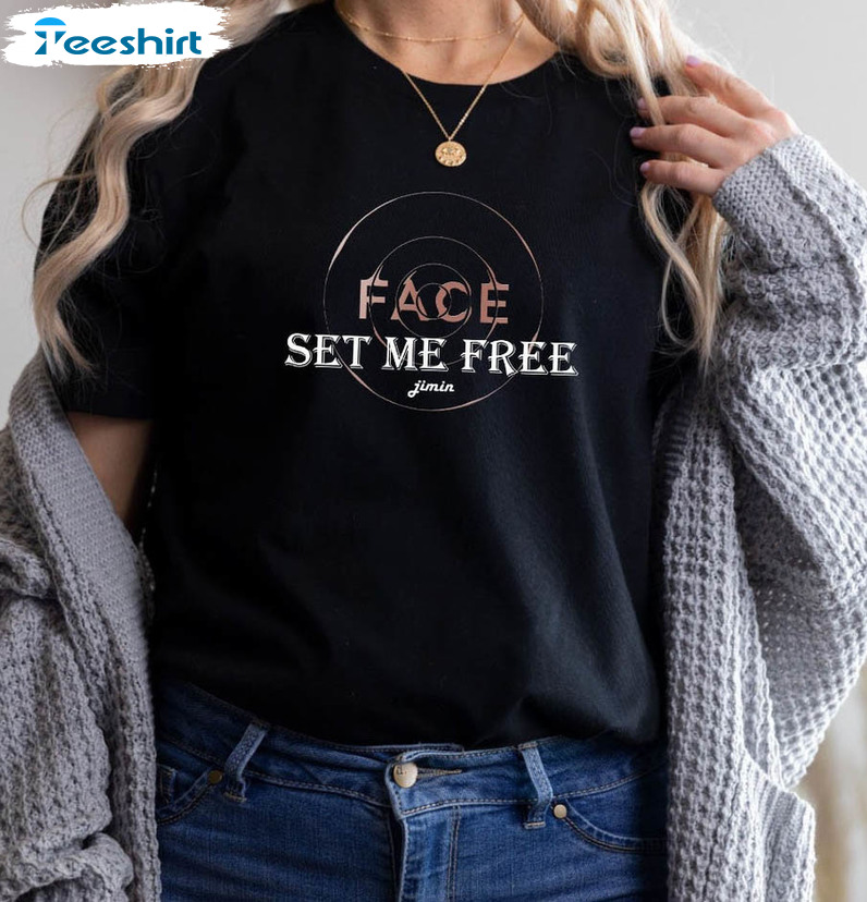 Set Me Free Jimin Face Shirt, Park Jimin Sweatshirt Long Sleeve