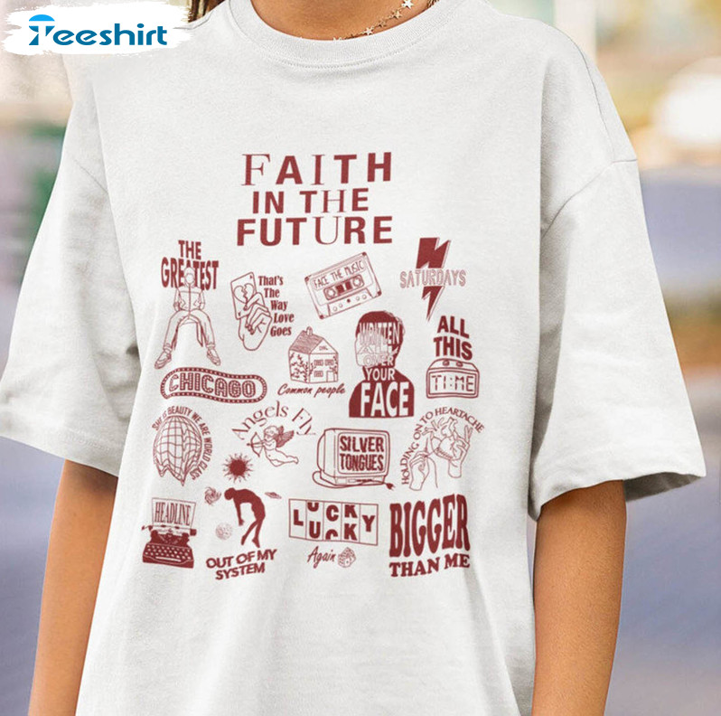 Faith In The Future Tracklist Shirt, Louis Tomlinson Crewneck Unisex T-shirt