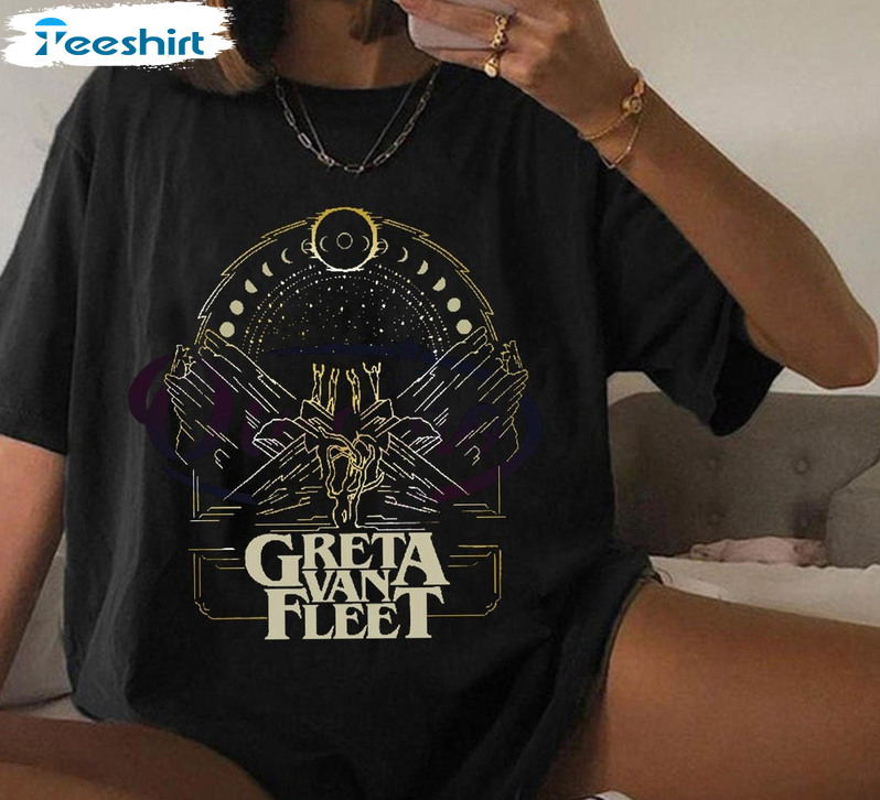 Greta Van Fleet Vintage Shirt, Trending Tee Tops Crewneck