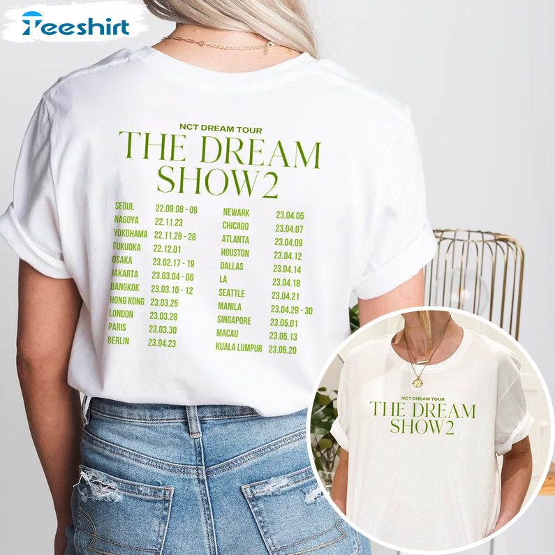 The Dream Show Tour 2023 Shirt, Nct Dream World Tour Long Sleeve Unisex Hoodie