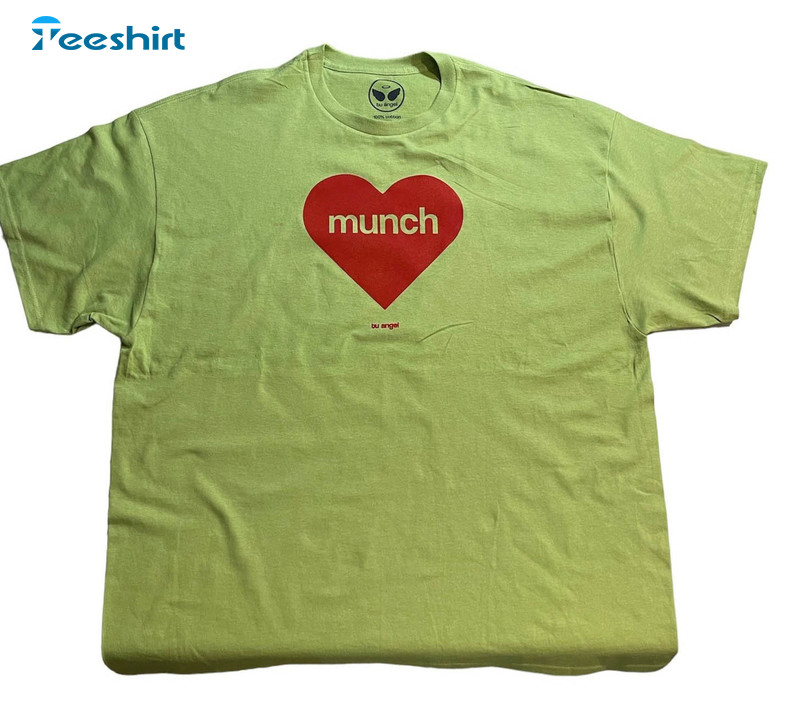 Ice Spice Munch Shirt, Heart Munch Short Sleeve Tee Tops