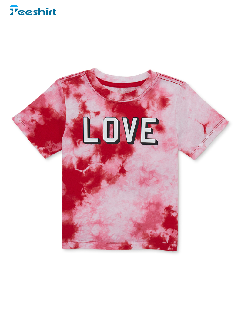 Hot Trend Today Red And White Tie Dye Shirt
