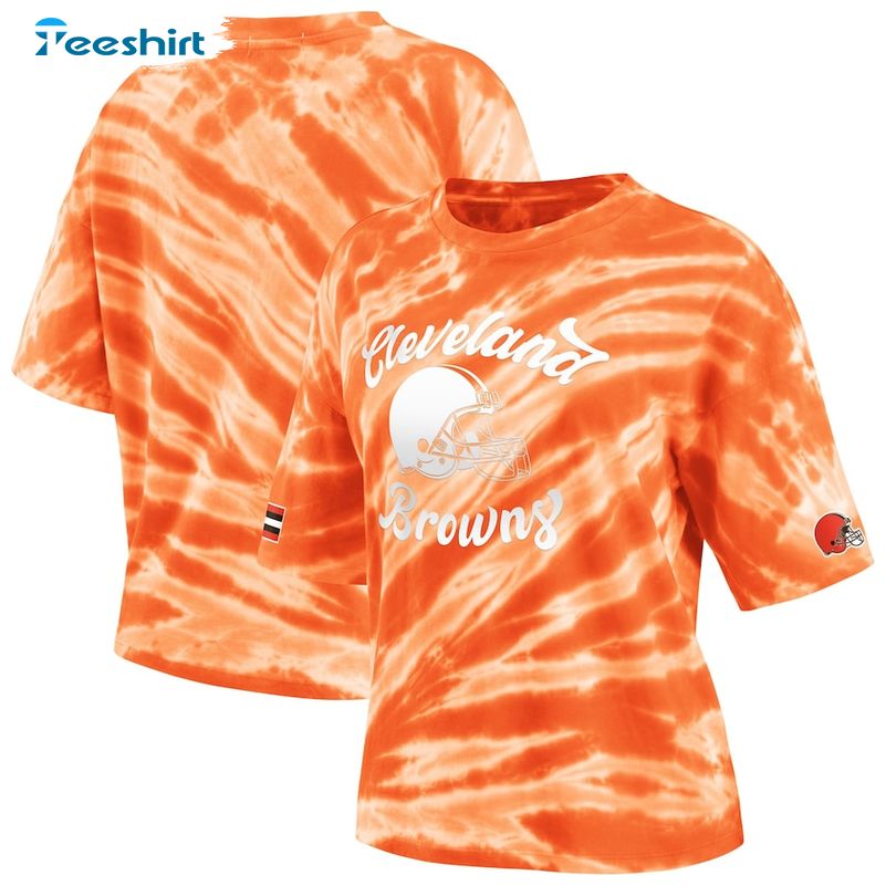 Colorful Orange And White Tie Dye Shirt