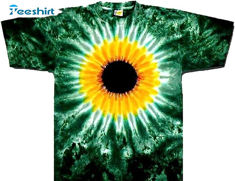 Top Product Green And Orange Tie Dye Shirt