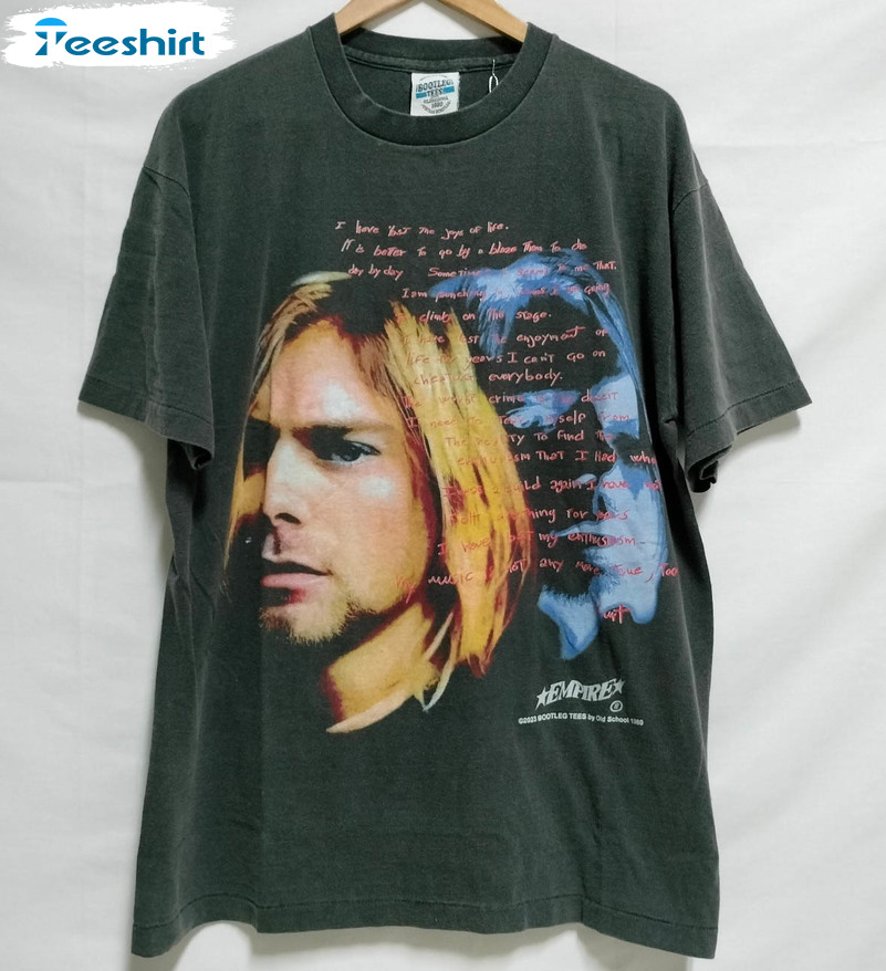 Kurt Cobain Shirt, Trending Unisex Hoodie Short Sleeve