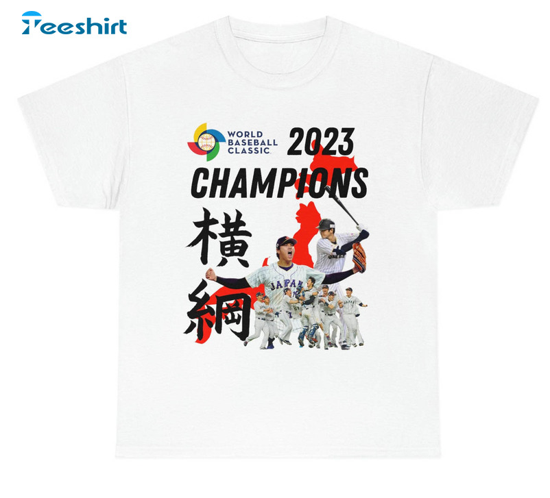 World Baseball Classic Shohei Ohtani Shirt, Japan Champions 2023 Unisex T-shirt Crewneck