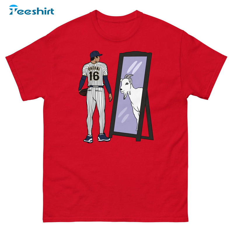 Shohei Ohtani Trendy Shirt, Ohtani Mirror Goat Japan Sweatershort Sleeve