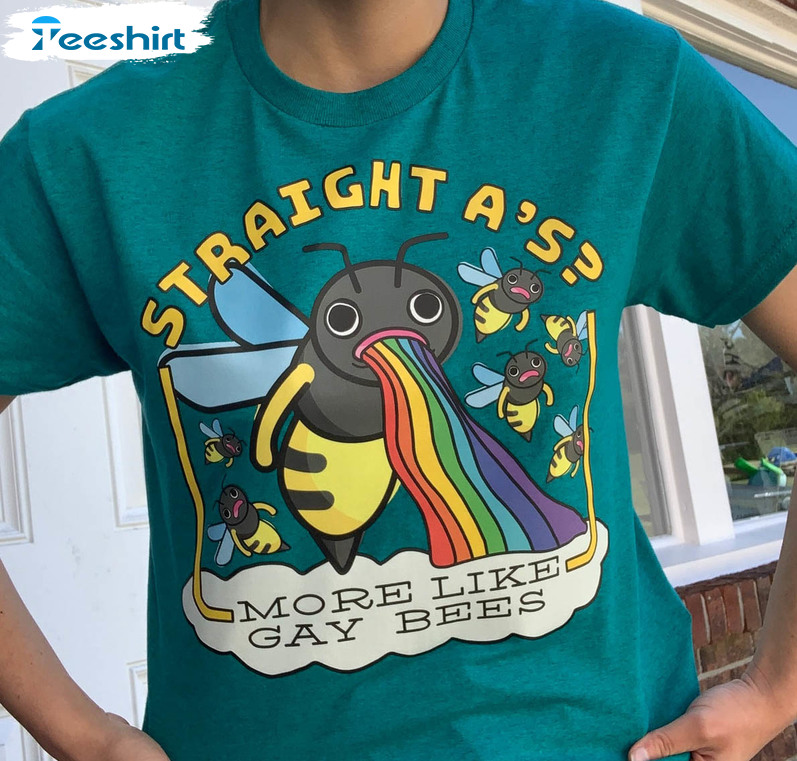 Straight A's Shirt, Cute Funny Lgbtq Long Sleeve Short Sleeve