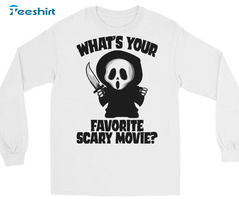 What's Your Favorite Scary Movie Shirt, Funny Crewneck Unisex Hoodie