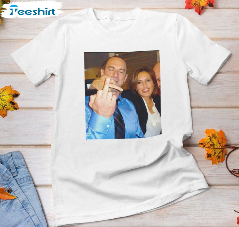 Middle Finger Law And Order Elliot Stabler Olivia Benson Shirt, Funny Cute Law And Order Sweater