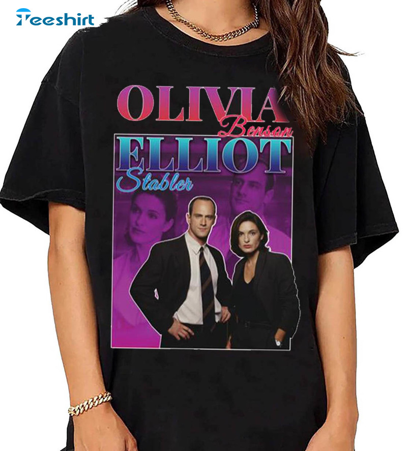 Olivia Benson Shirt, Elliot Stabler Unisex Hoodie Tee Tops