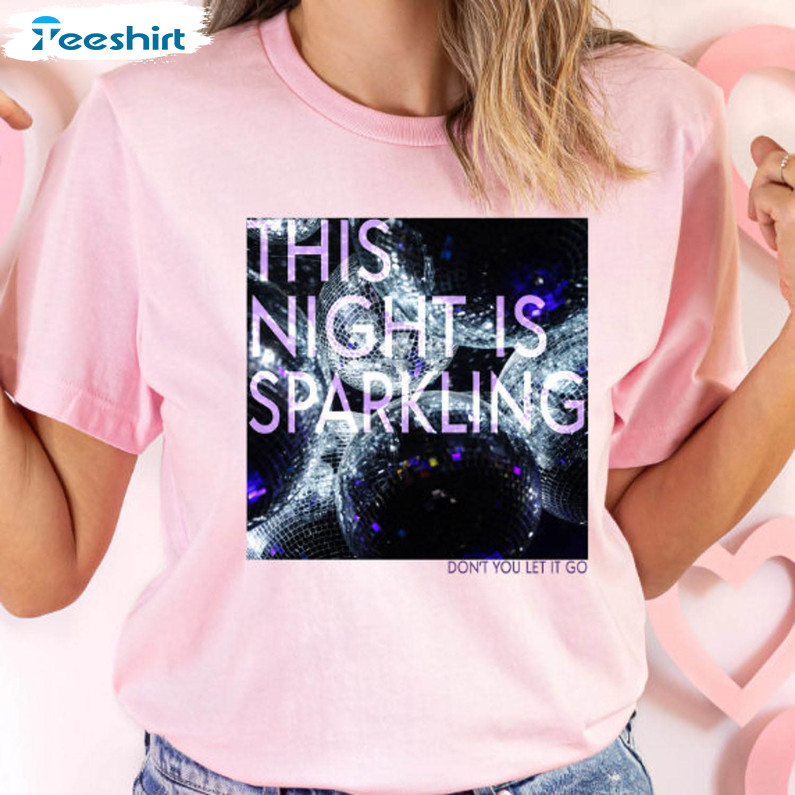 This Night Is Sparkling Shirt, Swifties Sweater Short Sleeve