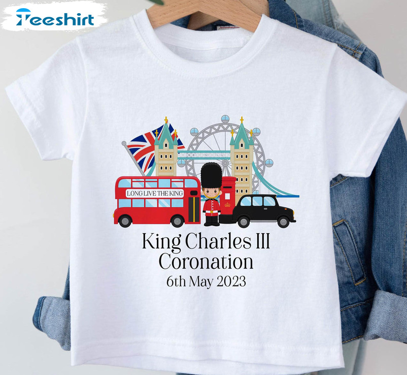 King Charles III Coronation Shirt, Coronation Celebration Crewneck T-shirt