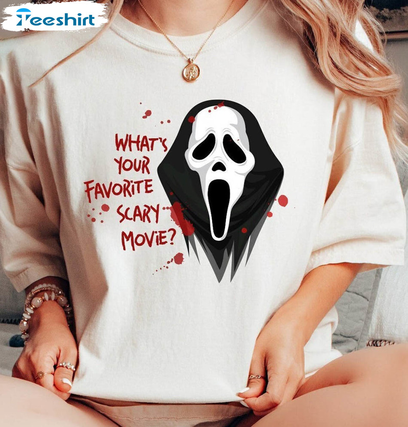 What's Your Favorite Scary Movie Shirt, Cute Scream Movie Unisex Hoodie Sweater