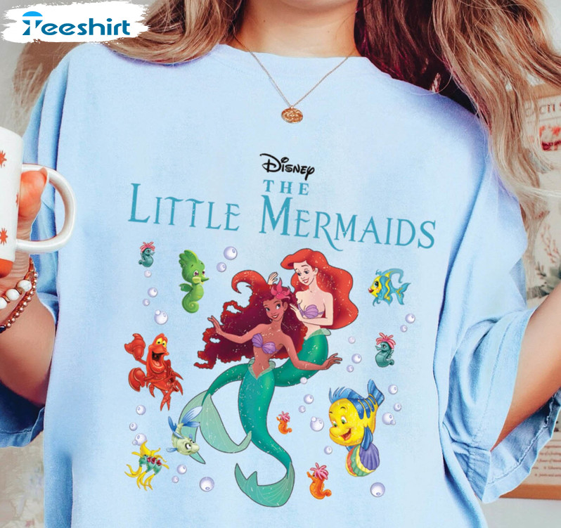 Retro Disney The Little Mermaid Shirt, Ariel Live Action Unisex Hoodie Long Sleeve
