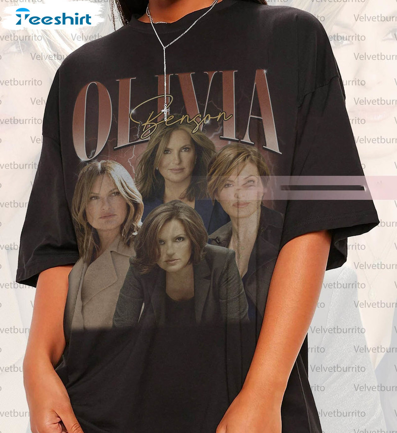 Olivia Benson Vintage Shirt, Mariska Hargitay Long Sleeve Unisex Hoodie