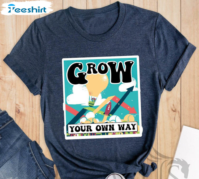 Grow Your Own Way Shirt, Air Balloon Short Sleeve Unisex Hoodie