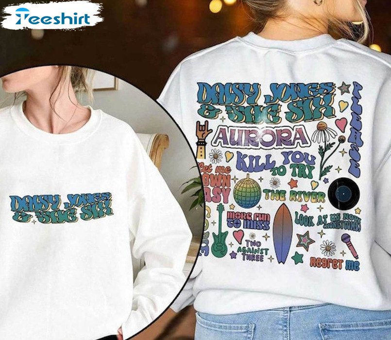 Vintage Daisy Jones And The Six Trendy Shirt, Aurora World Tour Unisex T-shirt Short Sleeve