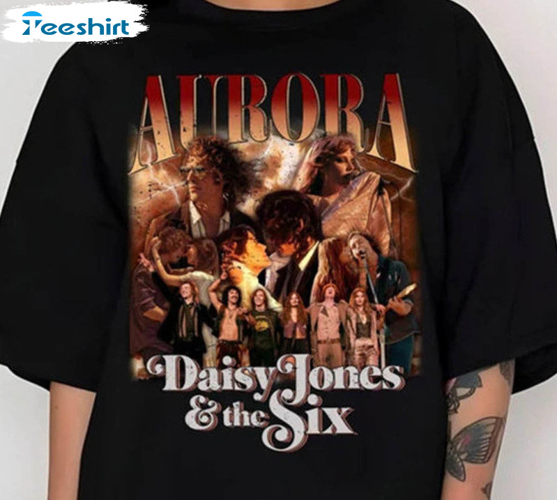 Daisy Jones Aurora World Tour Trendy Shirt, Aurora Concert Short Sleeve Unisex T-shirt