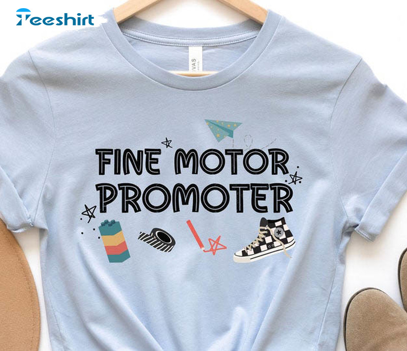 Fine Motor Promoter Cute Shirt, Occupational Therapy Crewneck Unisex T-shirt