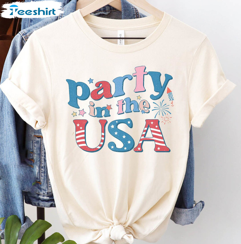 4th Of July Shirt, Party In The Usa Unisex T-shirt Sweater