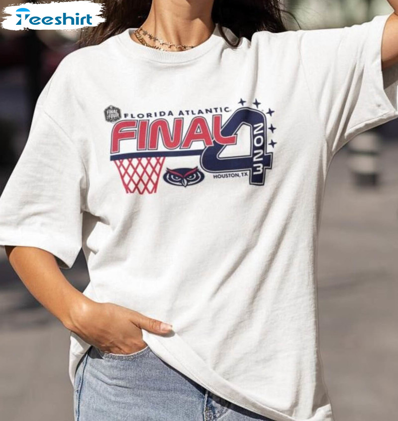 Florida Atlantic Owls Final Four Shirt, Vintage Basketball Long Sleeve Unisex T-shirt