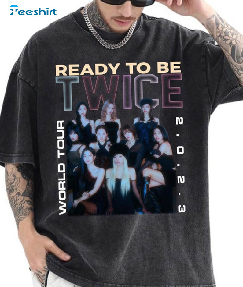 Twice 5th World Tour Shirt, Ready To Be Twice Tour Crewneck Sweatshirt