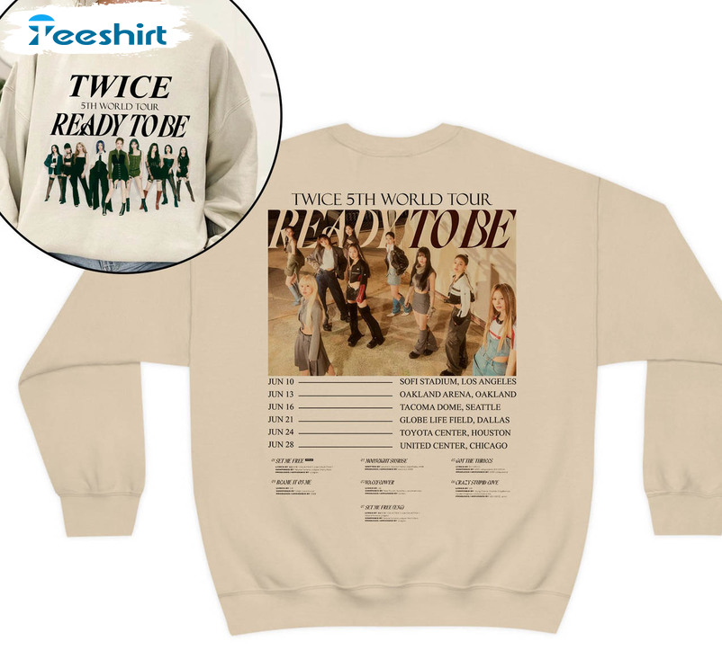 Twice Ready To Be Tour Shirt, Trendy Kpop Music Long Sleeve Unisex T-shirt