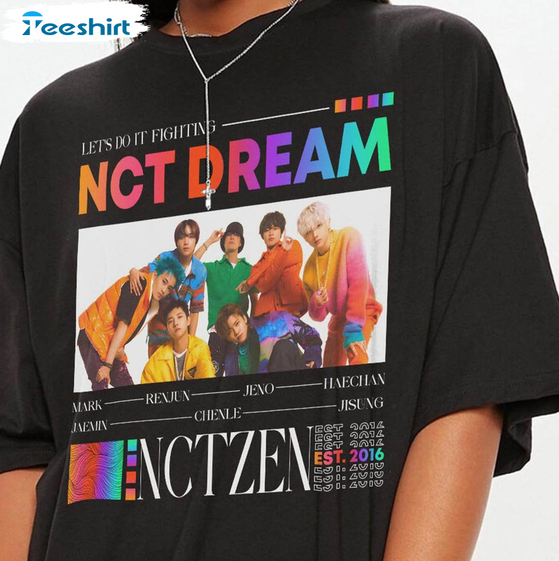 Vinatge Nct Dream Shirt, Kpop Music Short Sleeve Sweatshirt