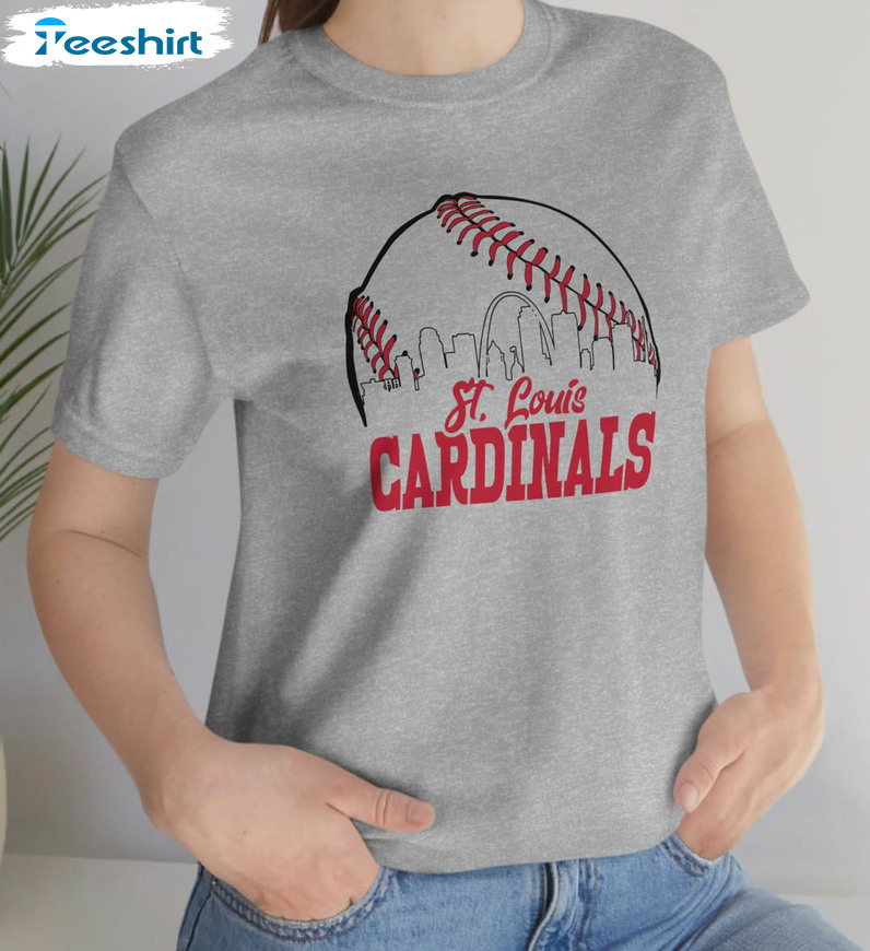 Vintage Stl Baseball Cardinals Shirt, St. Louis Cardinals Long Sleeve  Unisex Hoodie