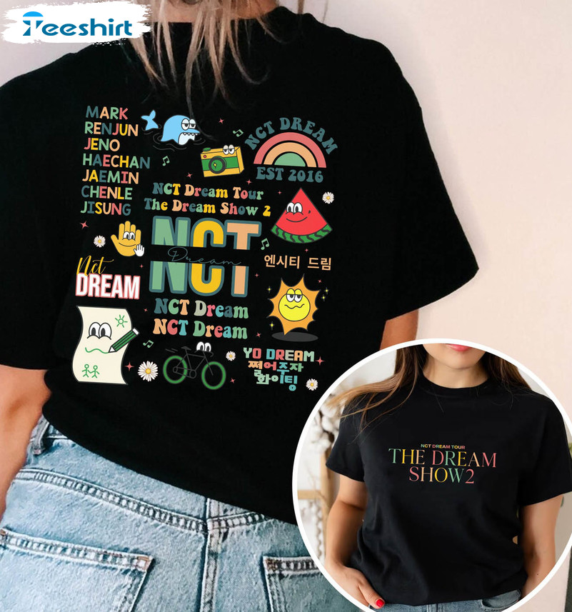 Nct Dream Retro Shirt, Trending Nct Dream Chibi Long Sleeve Short Sleeve