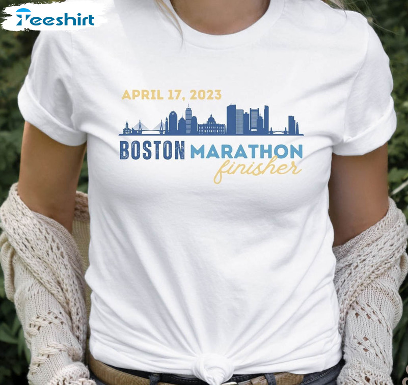 Boston Marathon 2023 Finisher Shirt, Marathon Runner Crewneck Unisex Hoodie