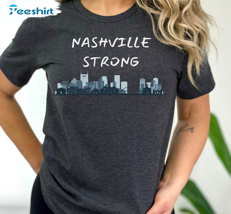 Nashville Strong Vintage Shirt, Sorority Unisex Hoodie Long Sleeve