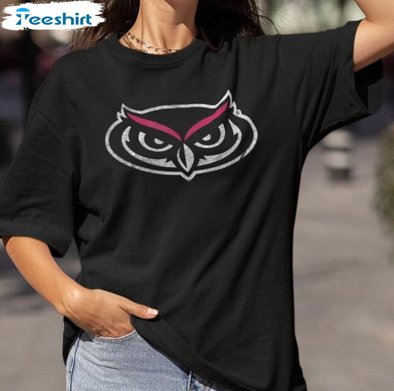 Florida Atlantic University Fau Owls Shirt, Trendy Basketball Crewneck Unisex T-shirt