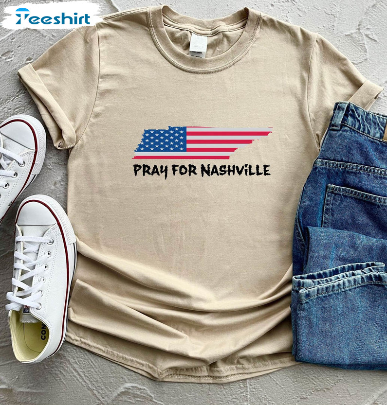 Pray For Nashville Shirt, Nashville Strong Unisex Hoodie Long Sleeve