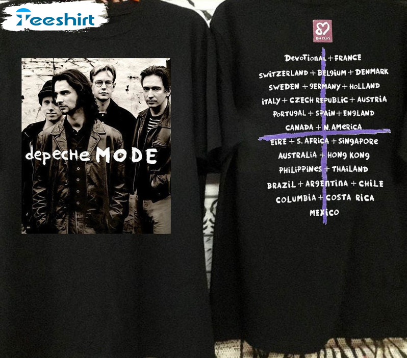 Vintage 1993 Depeche Mode Shirt, Faith Devotional World Tour Unisex T-shirt Short Sleeve