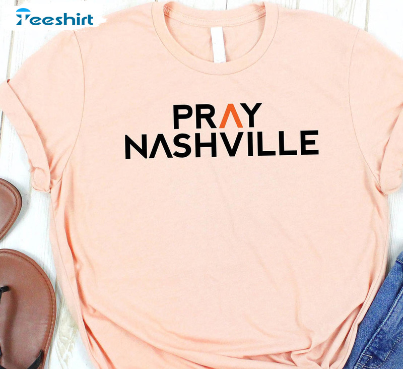 Pray Nashville School Shirt, Enough Violence Unisex T-shirt Short Sleeve