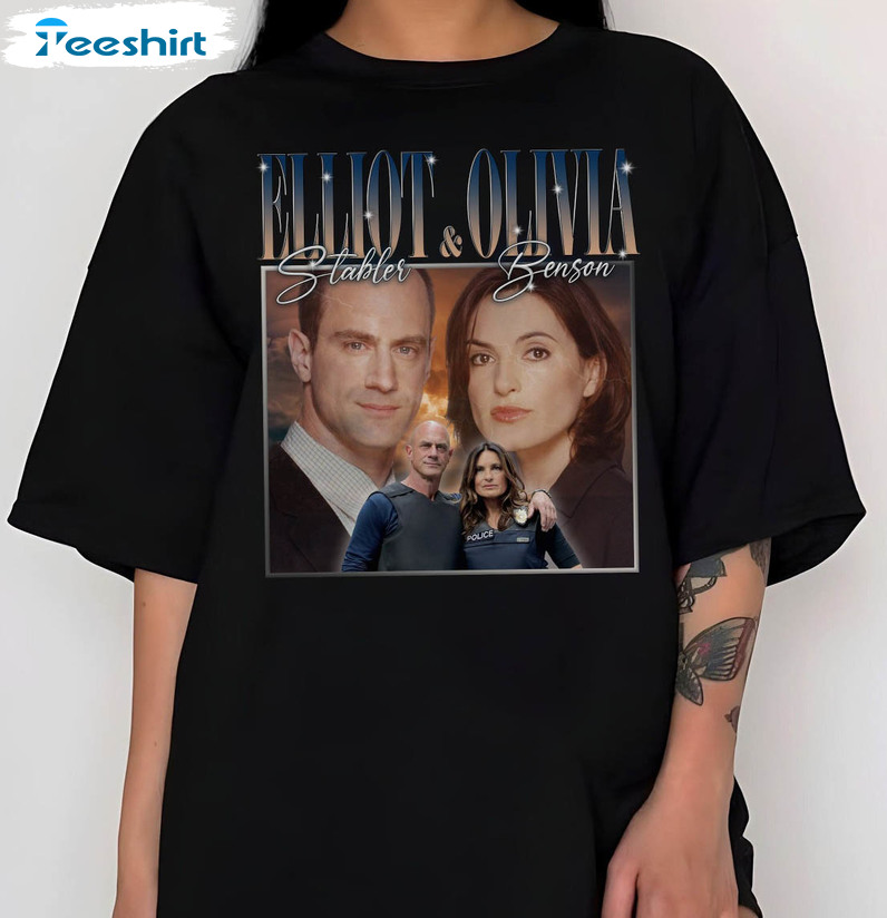 Elliot Stabler And Olivia Benson Vintage Shirt, Law And Order Svu Unisex Hoodie Long Sleeve